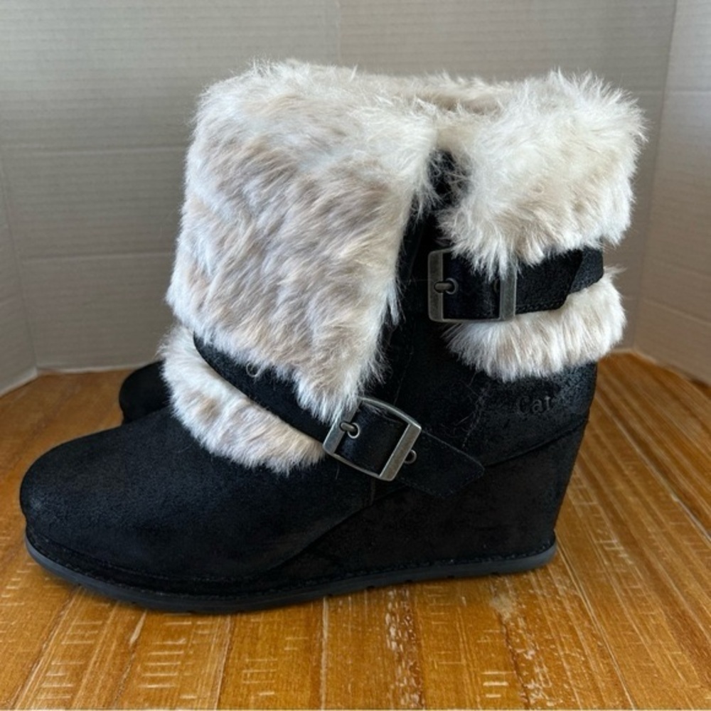Caterpillar leather boots for women size 10 in black New - Picture 4 of 14
